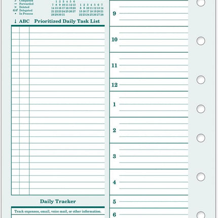 Original Two Page Per Day Ring-Bound Planner, Jan 2026 - Dec 2026, Classic