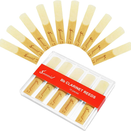 10 Pack Bb Clarinet Reeds with Plastic B - main view