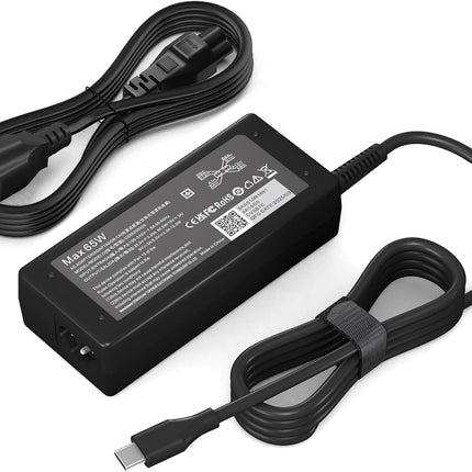 Replacement 65W USB-C Laptop Charger