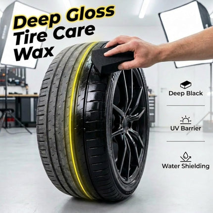 2-Pack Tire Shine Cream for Deep Black Gloss