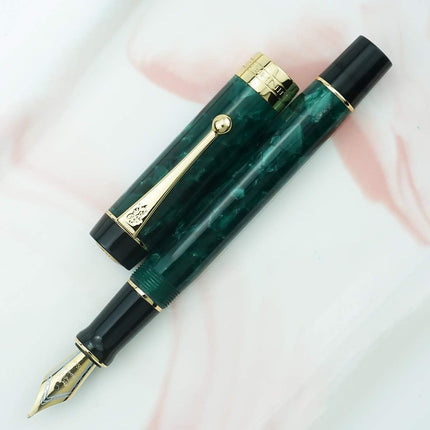 SourceToHome FuenteACasa Jinhao 100 Fountain Pen Celluloid Classic Style, #6 Nib Smooth Writing — Home & Lifestyle