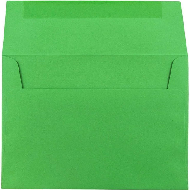 A7 Green Recycled Invitation Envelopes - 5 1/4 x 7 1/4 - 50 Pack