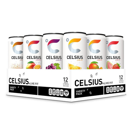 Assorted Flavor Functional Essential Energy Drinks, 12 Fl Oz, Pack of 12
