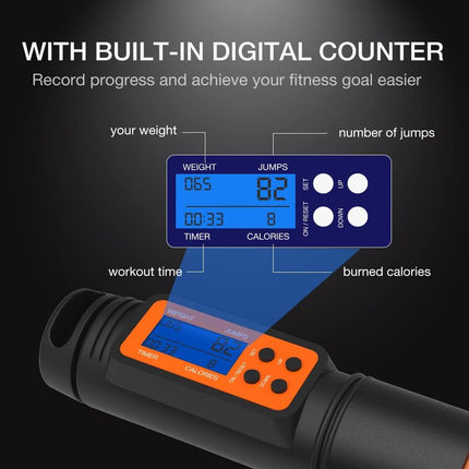 H HANDIO Jump Rope - handle grip close-up