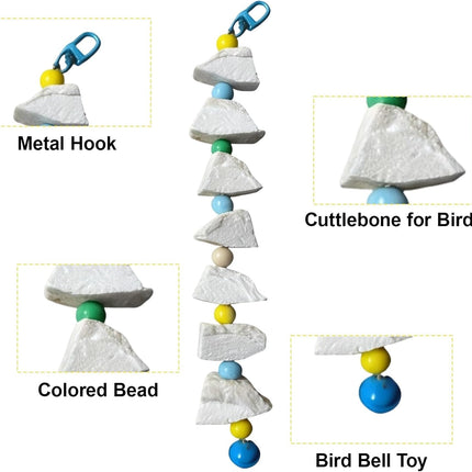 TerraBound TierraRumbo Cuttlebone for Birds, Parakeet with 3 Strings 7 Lava Stones — Outdoor & Adventure