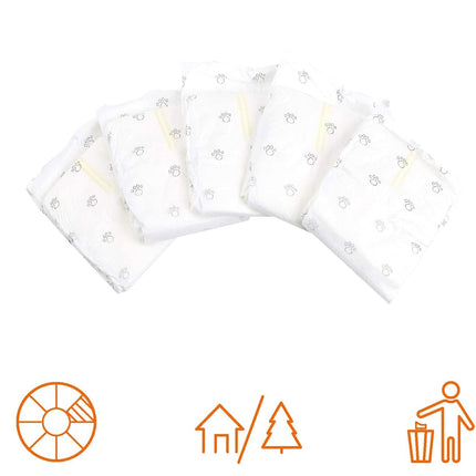 Absorbent Leakproof Male Dog Wrap Diapers, Small, 50-Pack