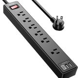 Surge Protector with 6 AC Outlets and 3 USB Ports