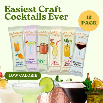 Variety Pack Cocktail Mix, 12 ct, Non-Alcoholic Mocktail Mixer