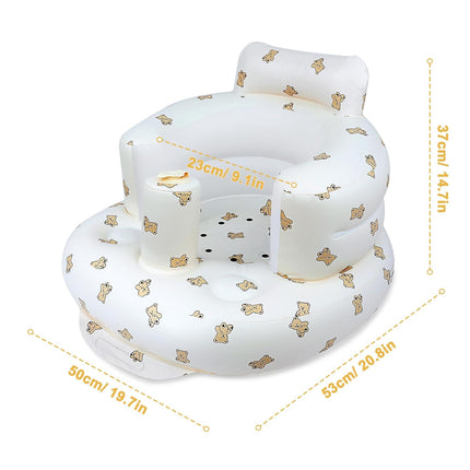 Inflatable Baby Floor Seat for Babies 3 Months & Up - Bear