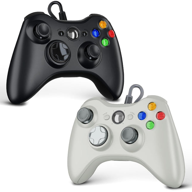 2 Pack Wired 360 Console & PC Game Controllers