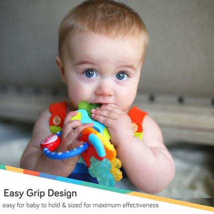 IcyBite Ice Gel Teether Keys for Infants - Blue