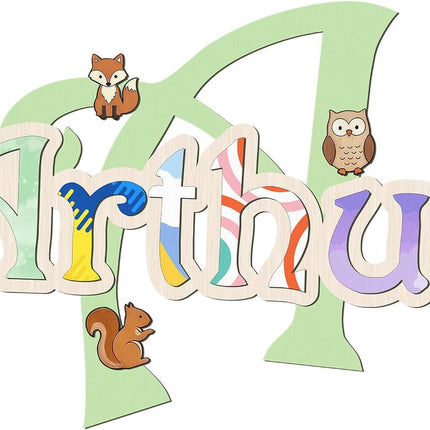 LittleNest NidoPequeño Nursery Name Sign, Custom Wooden Name Sign Customized Baby Shower Gift — Baby & Toddler