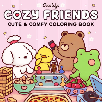 Cozy Friends Coloring Book for Adults and Teens
