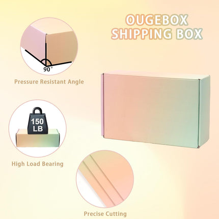 6x4x2 Small Shipping Boxes, 30 Pack Color Cardboard Boxes for Shipping Packing Mailing