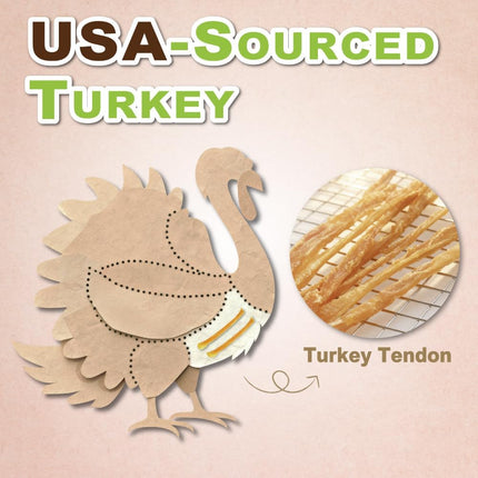 USA-Sourced Turkey Tendons for Dogs