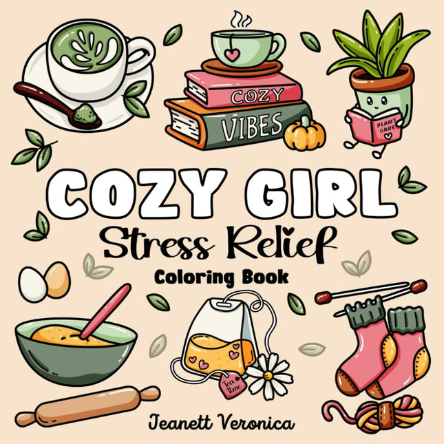 Stress Relief Bold & Easy Coloring Book for Adults & Teens