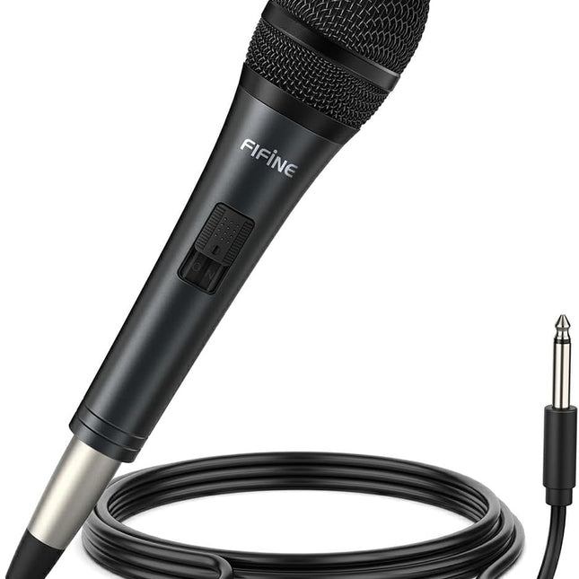 Wired Dynamic Karaoke Vocal Microphone with 14.8 ft Cable