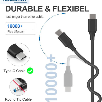 Replacement 65W USB-C Laptop Charger