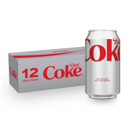 Cola Flavored Diet Soda Soft Drinks, 12 fl oz Cans, 12 Pack