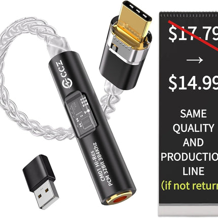 2026 Latest USB C DAC Audio Adapter with Headphone Amplifier