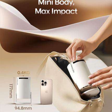 2026 Upgraded Mini Projector with WiFi and Bluetooth