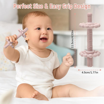 4 Pack Silicone Teething Tubes for Babies 0-24 Months