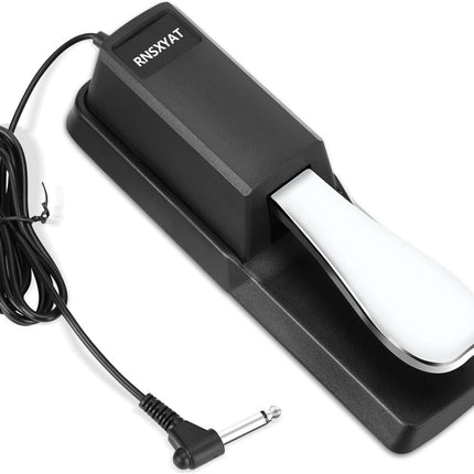 Universal Keyboard Sustain Pedal with Polarity Switch and 1/4-Inch Plug