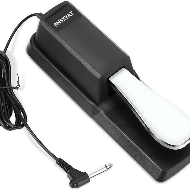 Universal Keyboard Sustain Pedal with Polarity Switch and 1/4-Inch Plug