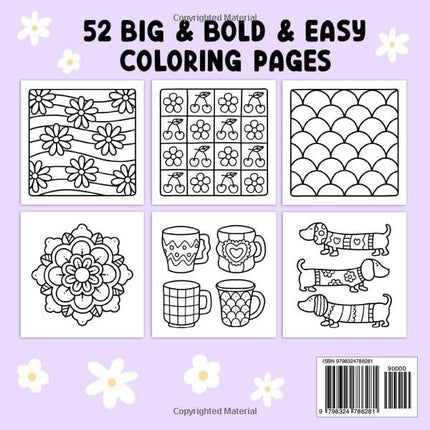 Bold & Easy Cozy Pattern Coloring Book