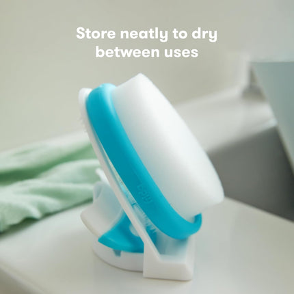 3-Step Cradle Cap Flake Care System for Babies, White and Blue
