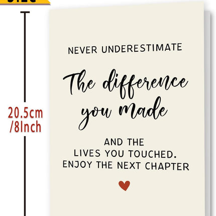 Funny Retirement Farewell Card for Coworkers, Friends, Bosses, Teachers, Mom or Dad