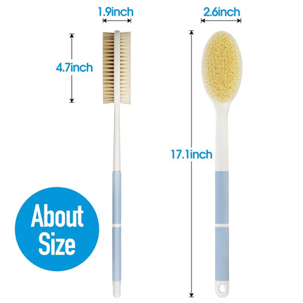 GlowEssence EsenciaLuz Backski Back Scrubber Anti Slip for Shower, Shower Brush Long Handle with — Beauty & Self-Care