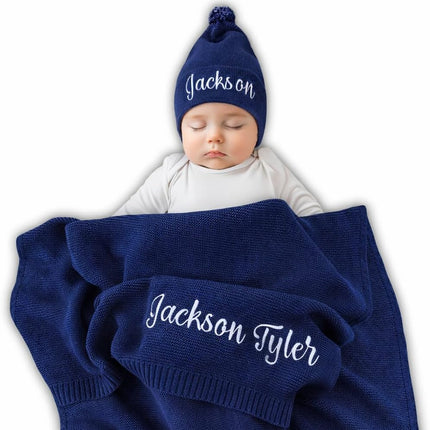 Personalized GOTS Organic Baby Swaddle Blanket