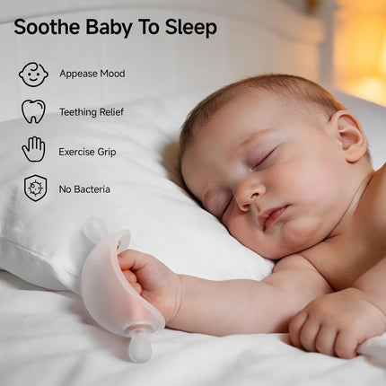 No-Drop Silicone Baby Teether for 3-6 Months