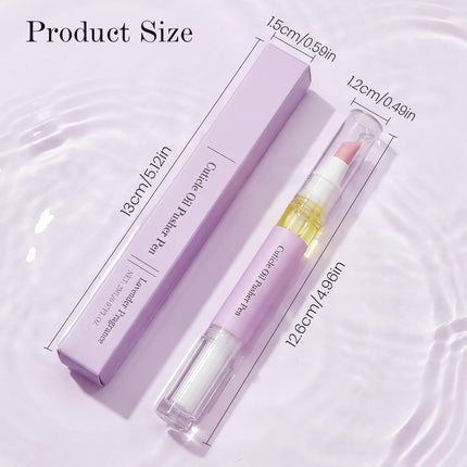 2-Piece 2-in-1 Ceramic Cuticle Remover and Oil Pusher Pen Set
