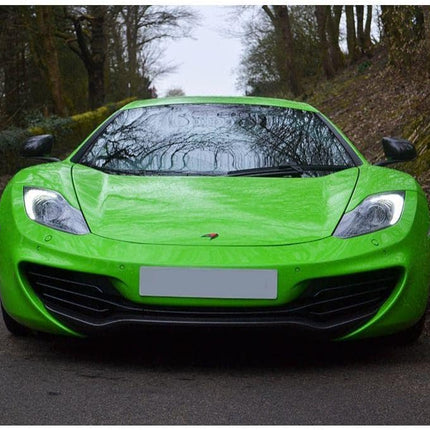 Gloss Grass Green Automotive Vinyl Wrap Sample 3in x 5in