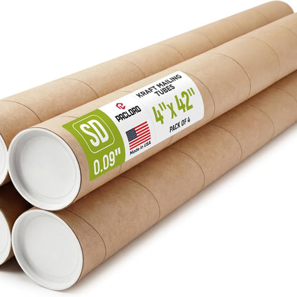 SourceToHome FuenteACasa 4" x 42" Reinforced Kraft Paper Mailing Tube — Home & Lifestyle