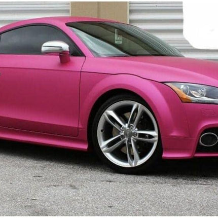 SW900 Matte Pink Metallic Vinyl Wrap Sample 3 in x 5 in
