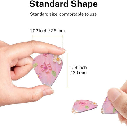 GlowEssence EsenciaLuz Guitar Picks 0.73mm Medium, Premium Celluloid/Nylon Picks — Beauty & Self-Care