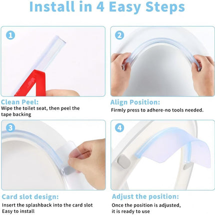 GlowEssence EsenciaLuz Toilet Splash Guard for Men, Pee Guard for Toilet Seat Boys Made of PVC — Beauty & Self-Care
