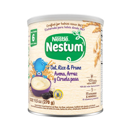 Oat, Rice & Prune Instant Infant Cereal, 9.5 oz Canister