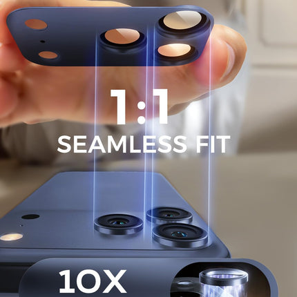 2 Pack Blue Full-Coverage Camera Lens Protector for 17 Pro Max