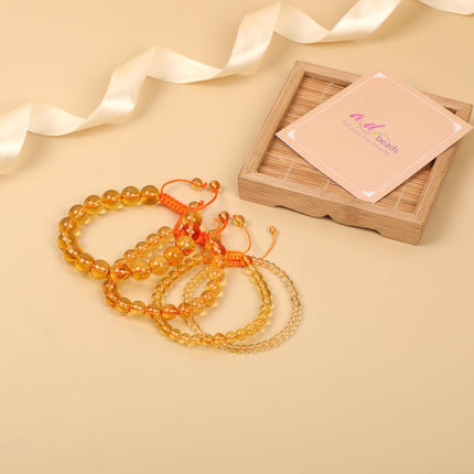 AD Beads Handcrafted Beaded Macrame Bracelet Stylish Customizable Jewelry — Health & Wellness