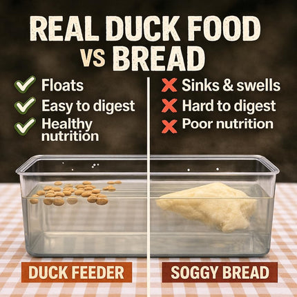Floating Duck Food Pellets for Ducks, Geese & Swans, 5 lb