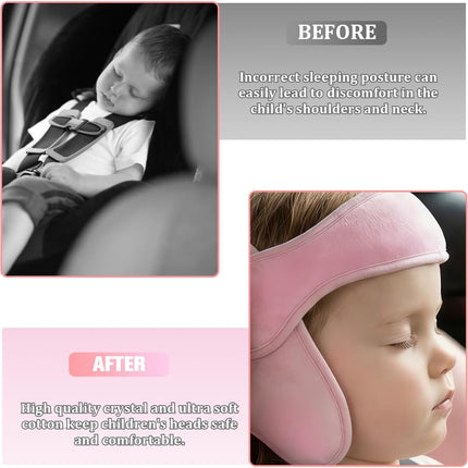 Adjustable Soft Car Seat Head Support Band