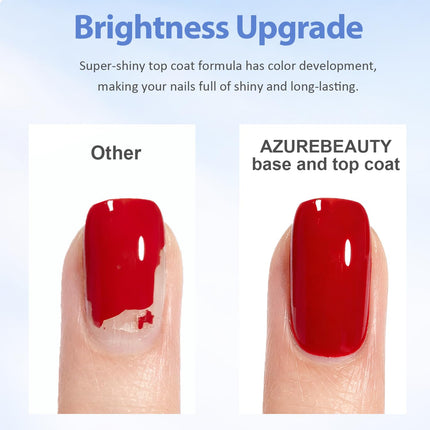 18ml Gel Base and No Wipe High Gloss Top Coat Set