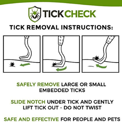 PawHaven RefugioPata TickCheck Tick Remover Value 3 Pack - Tick Remover Tools + Tick — Pet Supplies