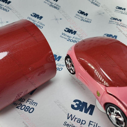 Gloss Red Metallic G203 Automotive Vinyl Wrap Sample, 3 in x 5 in