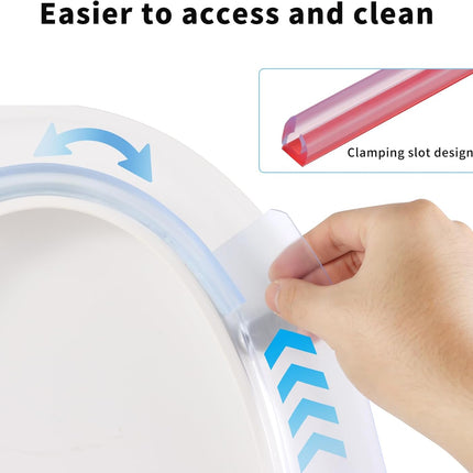 GlowEssence EsenciaLuz Toilet Splash Guard for Men, Pee Guard for Toilet Seat Boys Made of PVC — Beauty & Self-Care