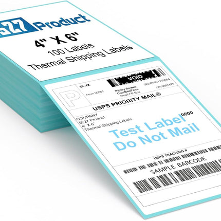 9527 Product Fanfold 4 x 6 Direct Thermal Labels White Perforated Shipping Labels
